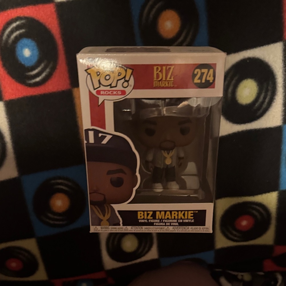 Funko Pop! Rocks Biz Markie Figure with Black and Gold Accents